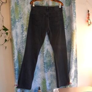 W 34 L 35 LEVI'S VINTAGE Black denim red tag button up jeans